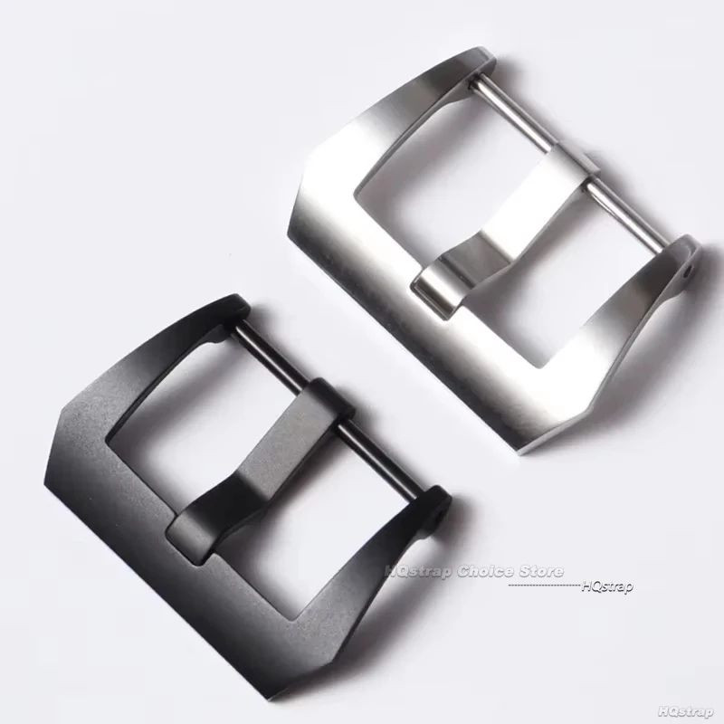 316L مسامير الفولاذ المقاوم للصدأ ربط مشبك ساعة لبانيراي PAM 441 الفرقة 20 مللي متر 22 مللي متر 24 مللي متر ماتي مصقول الفضة ساعة سوداء المشبك