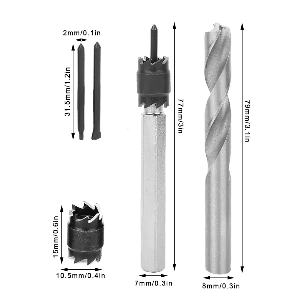 9 Teile/satz Spot Schweiß Cutter Set Bohrer High Speed Stahl Punktschweißen Bohrer