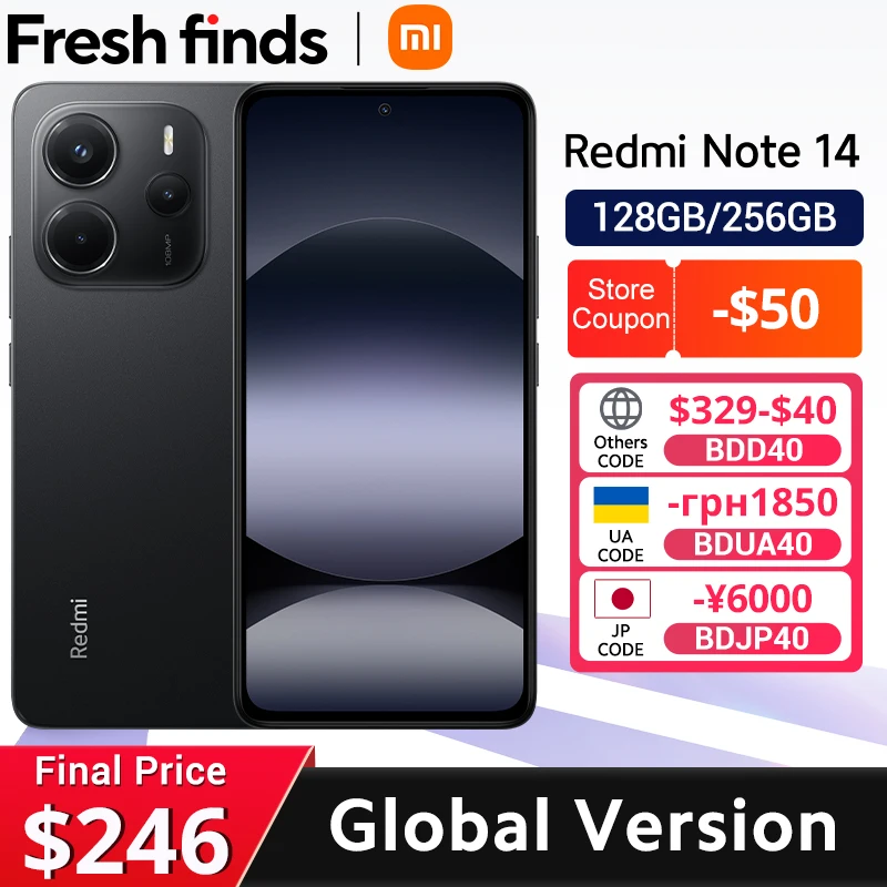 yZ[zXiaomi-Redmi Note 14O[oo[W,mediatek helio G99-Ultra,108mp ai,5500mah,6.67 "AMOLED, 120hzfBXvC,[hv~A