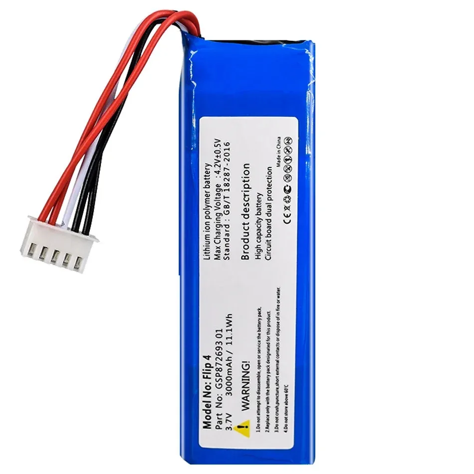 GSP872693 (GSP872693 01) 3000Mah Replacement Battery For JBL Flip 4 Flip4 Special Edition