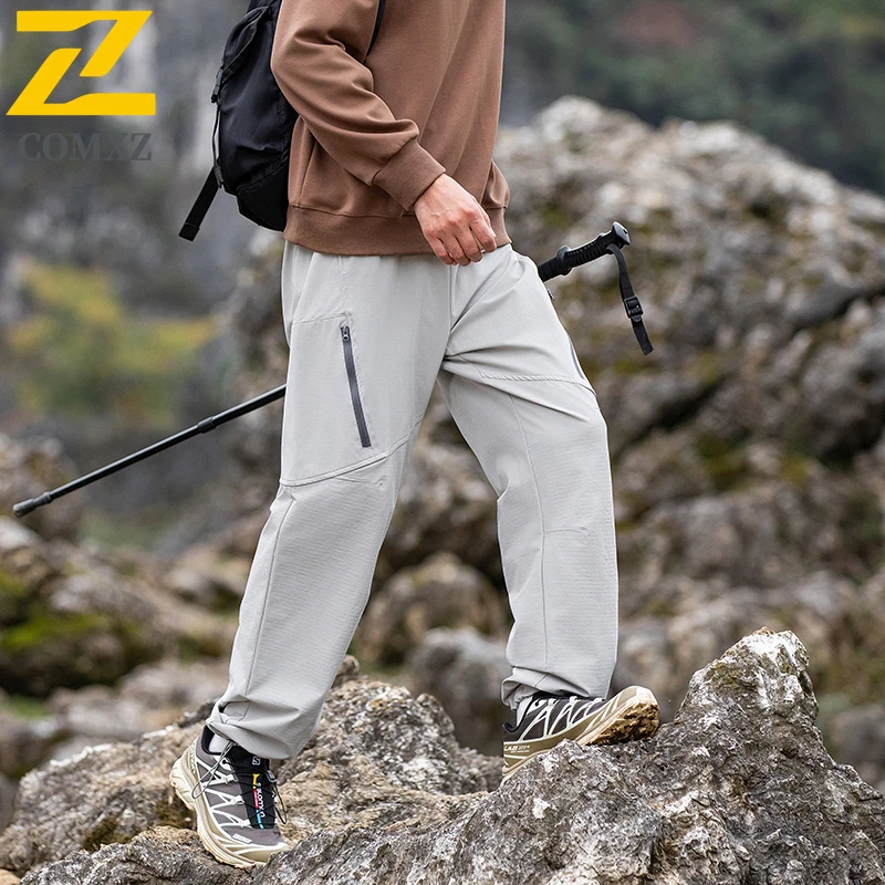 Men's Cargo Pants 2025 New Autumn Loose Casual Solid Color Jogger Pants Outdoor Multi Terrain Hiking Utility Breathable Trousers