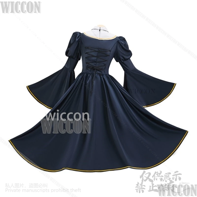 Anime Sexy Cartoon Japanese Girl Cosplay Jirai Kei Uniform Charlotte Sister Nun Dress Dark Lolita Wig Carnival Outfit Customized