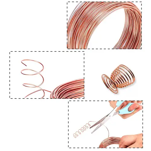 1-10M Bare Copper Wire Pure Copper Wire T2 Copper Coil Conductive Copper Wire,  Bare Line Diameter 0.1/0.15/0.2/0.3/0.4/0.5-5mm - Image 3