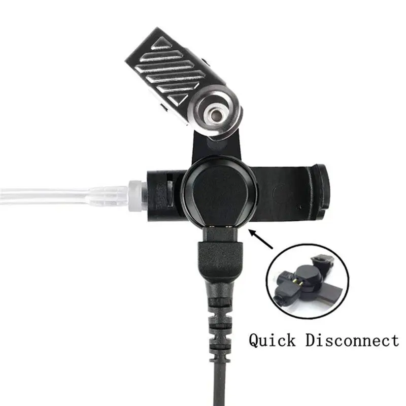 Y44A Air Tube Earpiece with PPT Mic, Headset for Motorola HT1000 XTS2500 XTS2250 MTS2000 MT2000 MT6000 Radio