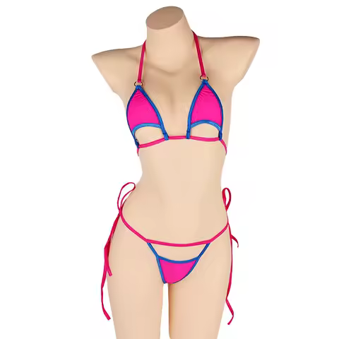 Biquíni Sexy 2025 Micro Maiô Feminino Rendas Até Maiô Cintura Baixa Conjuntos de Biquinis Praia Brasileira