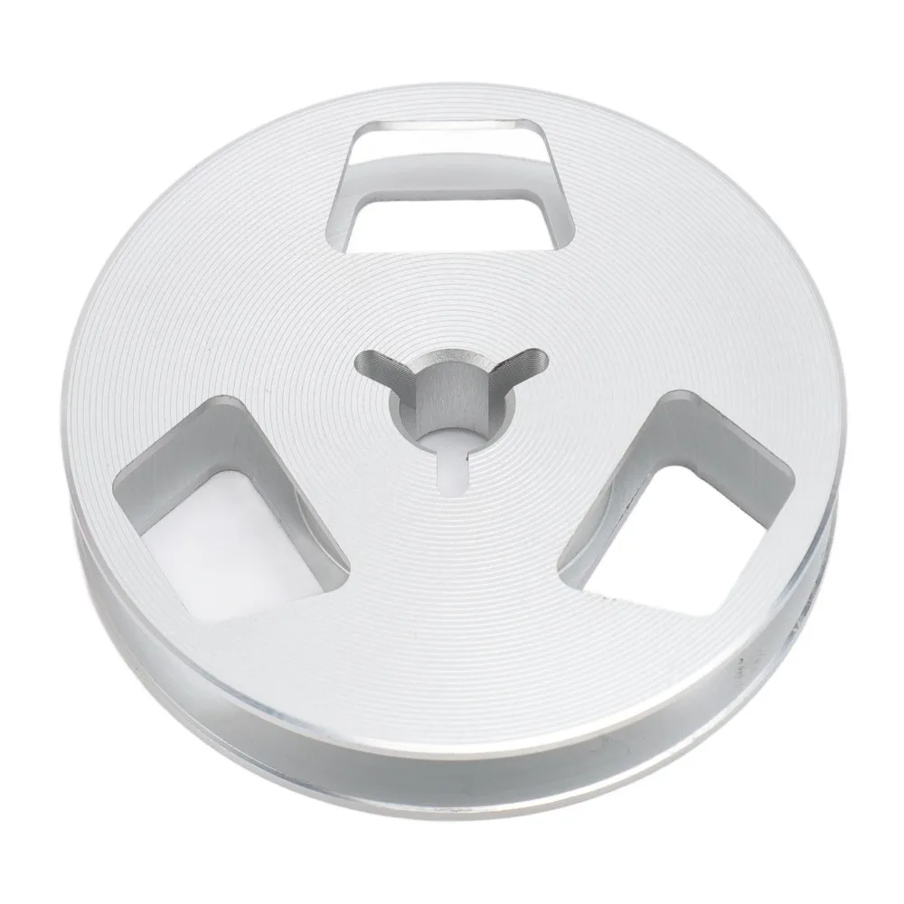 

Improve Sound Quality 1/4 2.5 Inch Empty Tape Reel 3 Hole Aluminum Alloy Takeup Tape Reel Tape Takeup Reel Recording