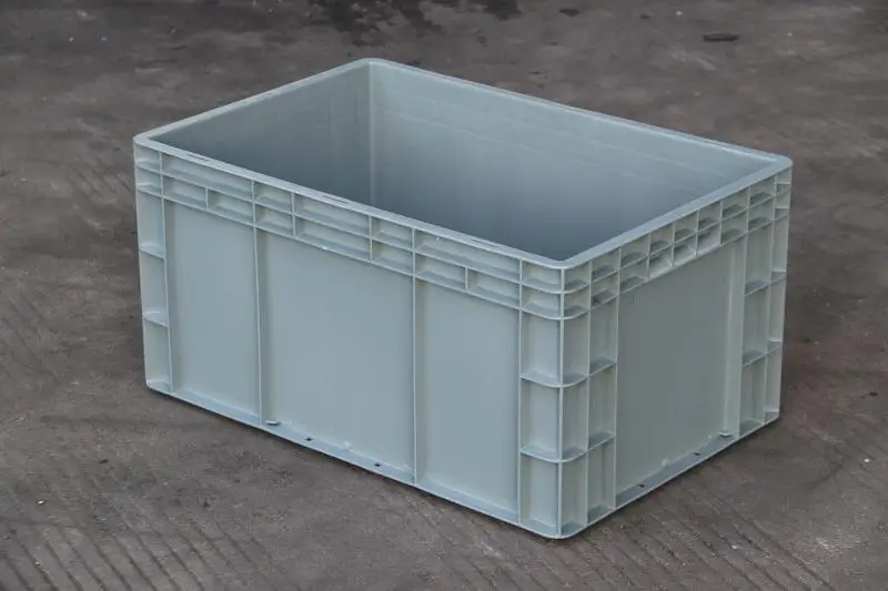 

Thiened Plastic Euro Stand Relay Box with Cover 600*400*300 Storage Box for Parts And Accories in Fac And Warehouse