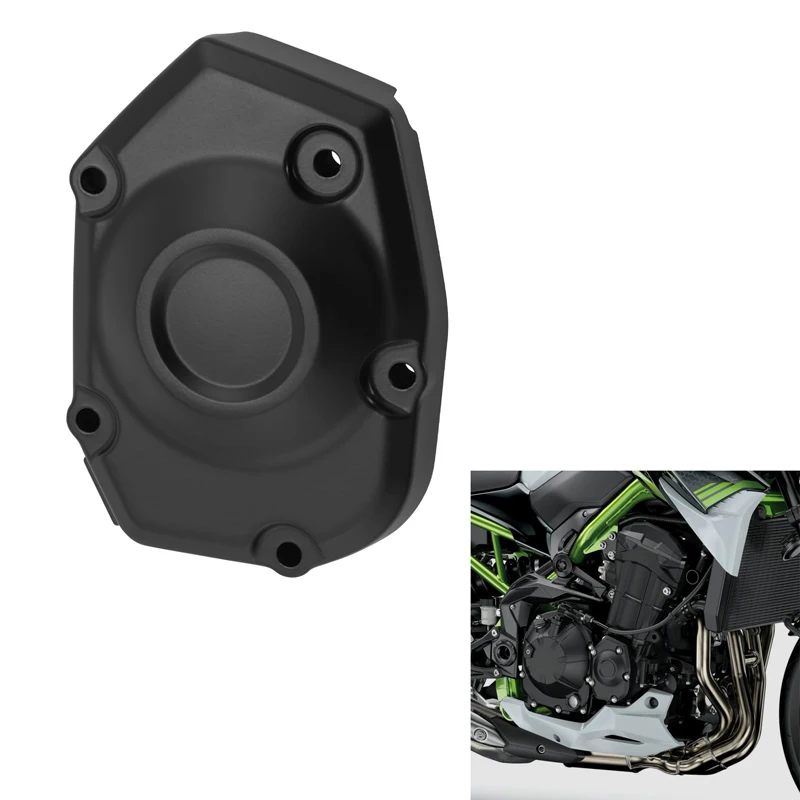 

Черная боковая крышка статора двигателя, подходит для Kawasaki Z900 2017-2025 2018 2020 2023 2024, аксессуары для мотоциклов