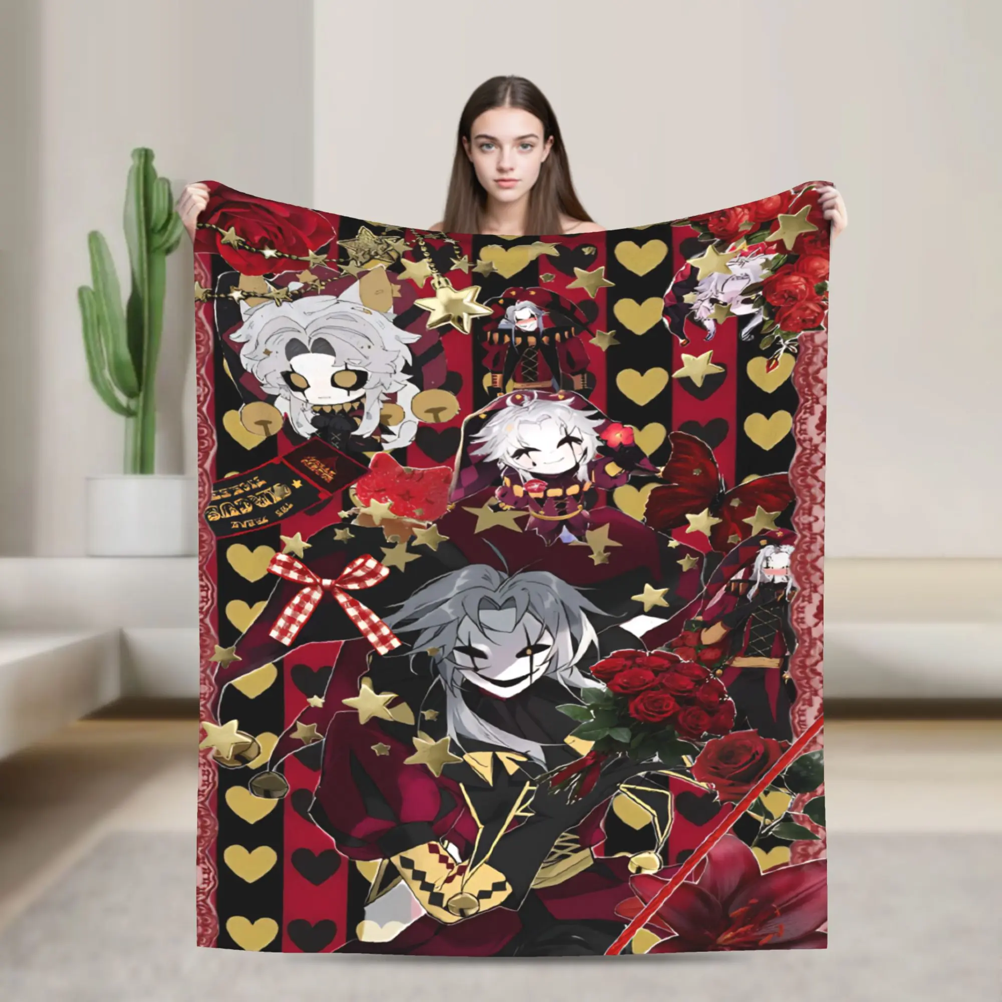 Funny Pierrots The Freak Circus Blanket Ultra-Soft Flannel  Comfortable Throw Blanket Machine Washable