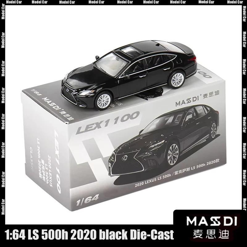 

Original MASDI 1:64 LS 500h 2020 black Die- Cast Model Car Alloy Car Model Collection Customized Toy Gift