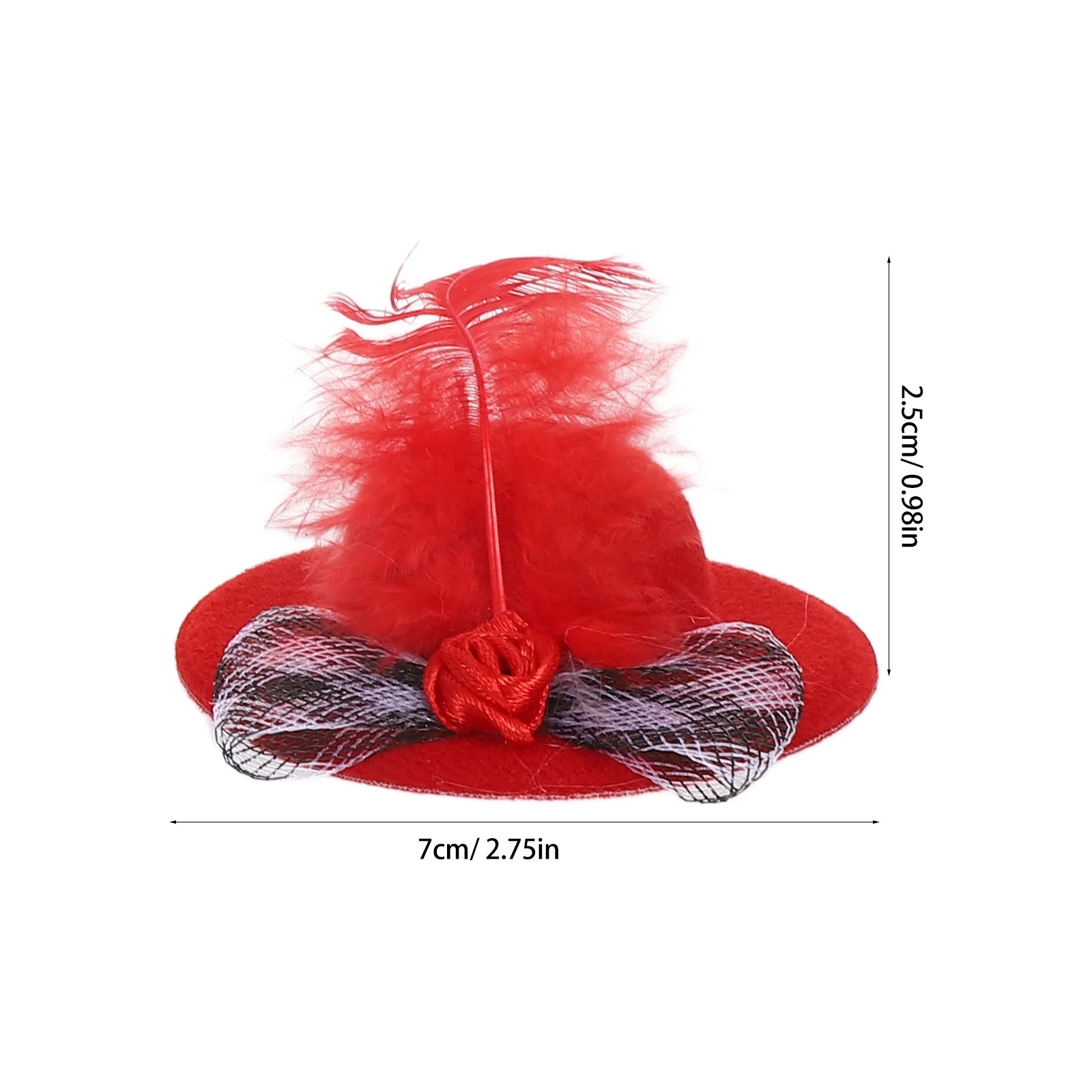 5 قطع من القبعات الصغيرة للحرف اليدوية متعددة الأغراض تستخدم إكسسوارات مثالية ذاتية الصنع أغطية رأس مصغرة تحتاجات الديكور الإبداعي