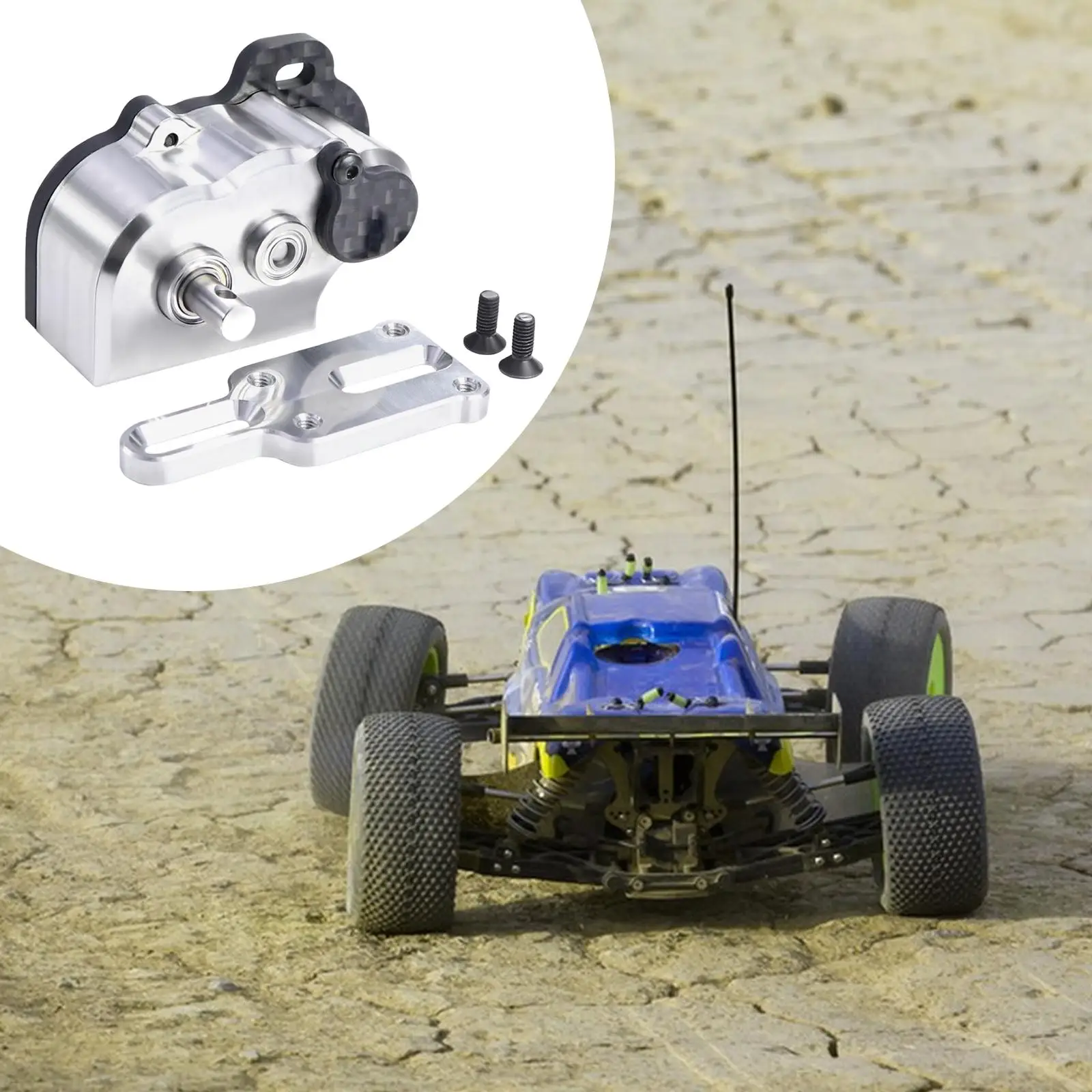 

Алюминиевая трансмиссионная коробка передач для радиоуправляемых краулеров, улучшенная, со сменными шайбами, миниатюрная, для SCX