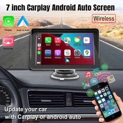 Universal CarPlay Android Auto Car Radio Multimedia Video Player 7 inch Portable Touch Screen With USB AUX For Rear View Camera