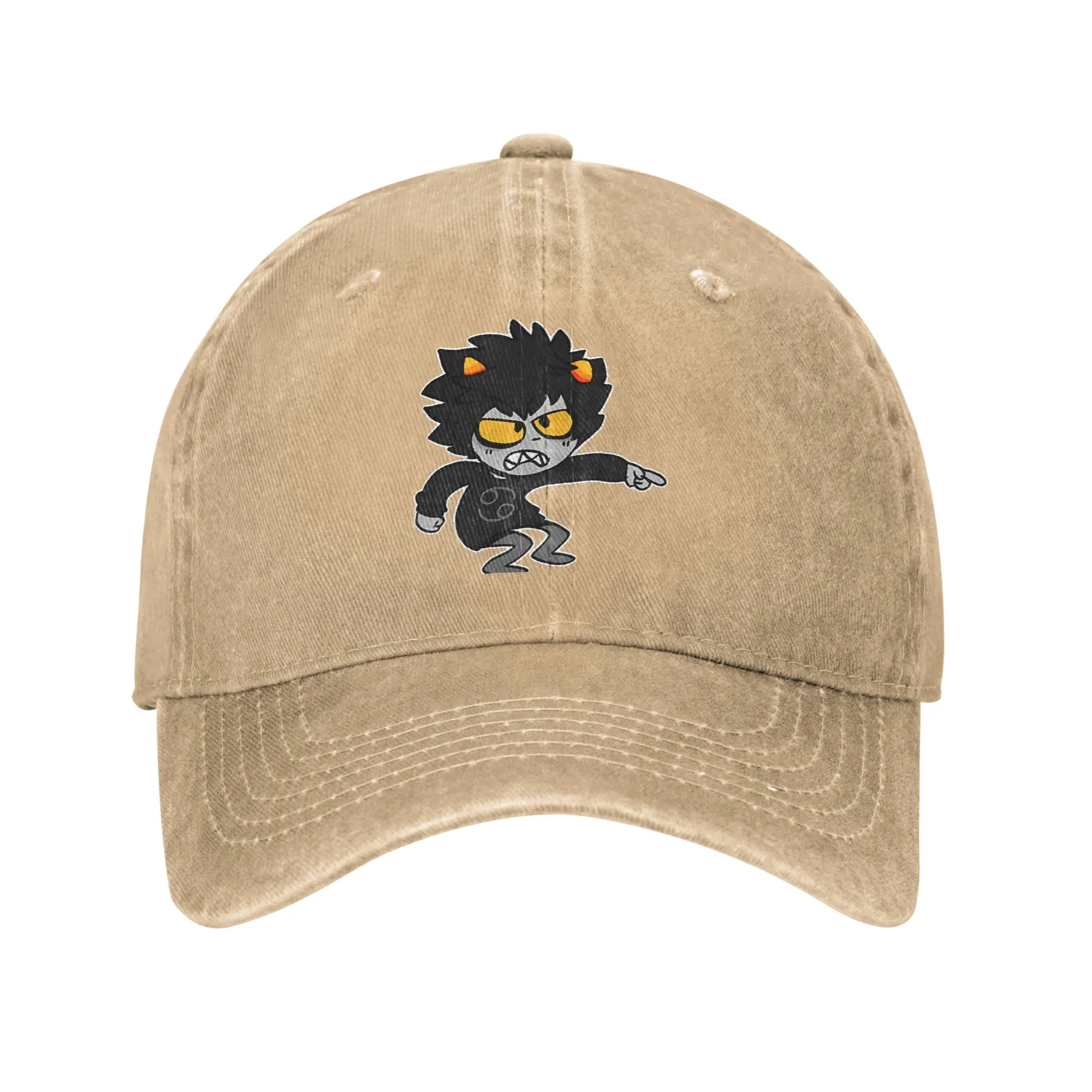 Бейсболки Karkat Vantas для мужчин и женщин, хлопковые кепки с эффектом потертости по мотивам игры MSPA, модные уличные кепки для путешествий на все сезоны, солнцезащитные кепки
