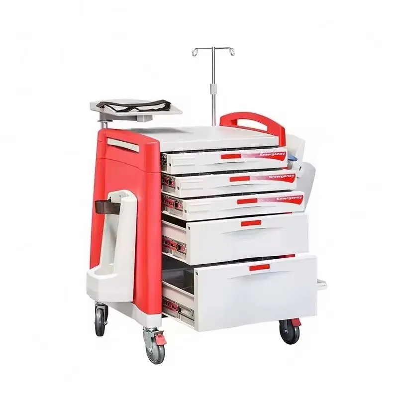 ABS Medical Emergency Rescue Trolley Hospital Crash Cart
