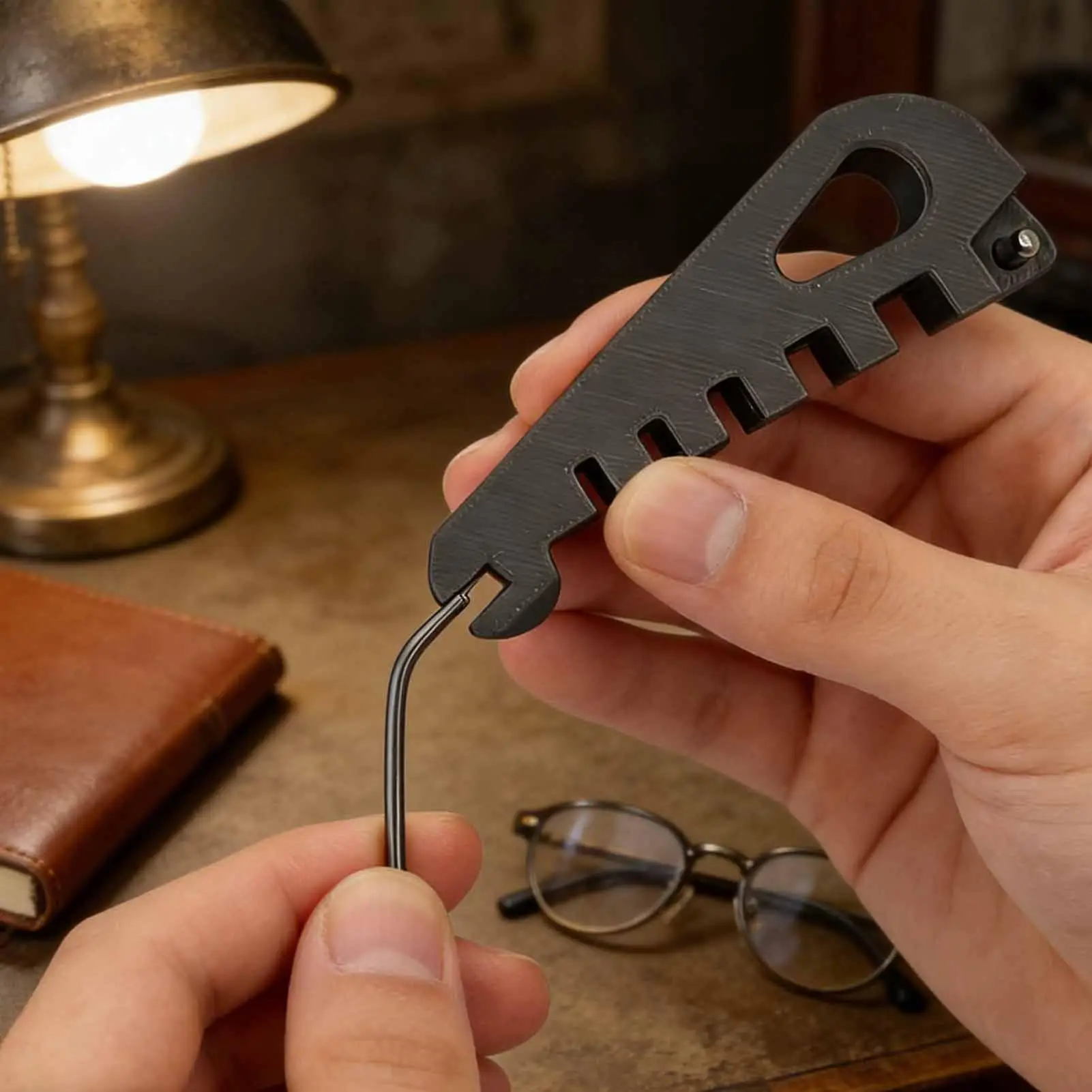 Eyeglass Temple Adjustment Tool Frame Adjustment Function Temple Device Glasses Leg Bending Adjustment Nose Support Repair Tool