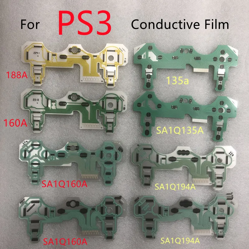 5pcs/lot for Ps3 Game Controller Conductive Film Keypad Button Ribbon Flex Cable SA1Q160A SA1Q194A SA1Q135A SA1Q188A