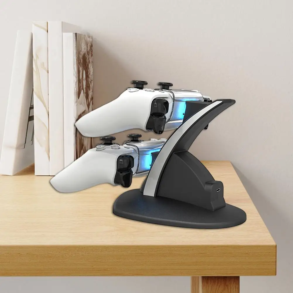 Game Controller Ladest änder Schnell ladestation mit LED-Anzeige für PS5-Controller Dual-Controller-Ladegerät für PS5
