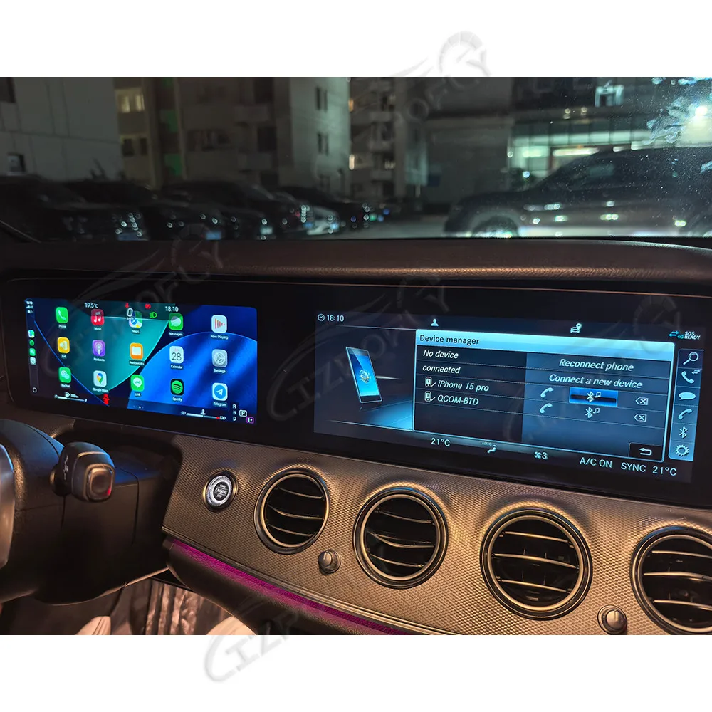 

Двойной 12,3-дюймовый автомобильный радиоприемник Android для Mercedes-Benz E-Class W213 2016-2019, мультимедийный видеоплеер CarPlay, автомобильная GPS-навигация, 4G