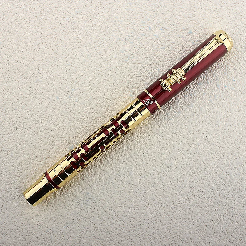 Luxury Metal 3095 Fountain Pen Hollow Out Ink Pen Stationery Office School Supplies Ink Pens