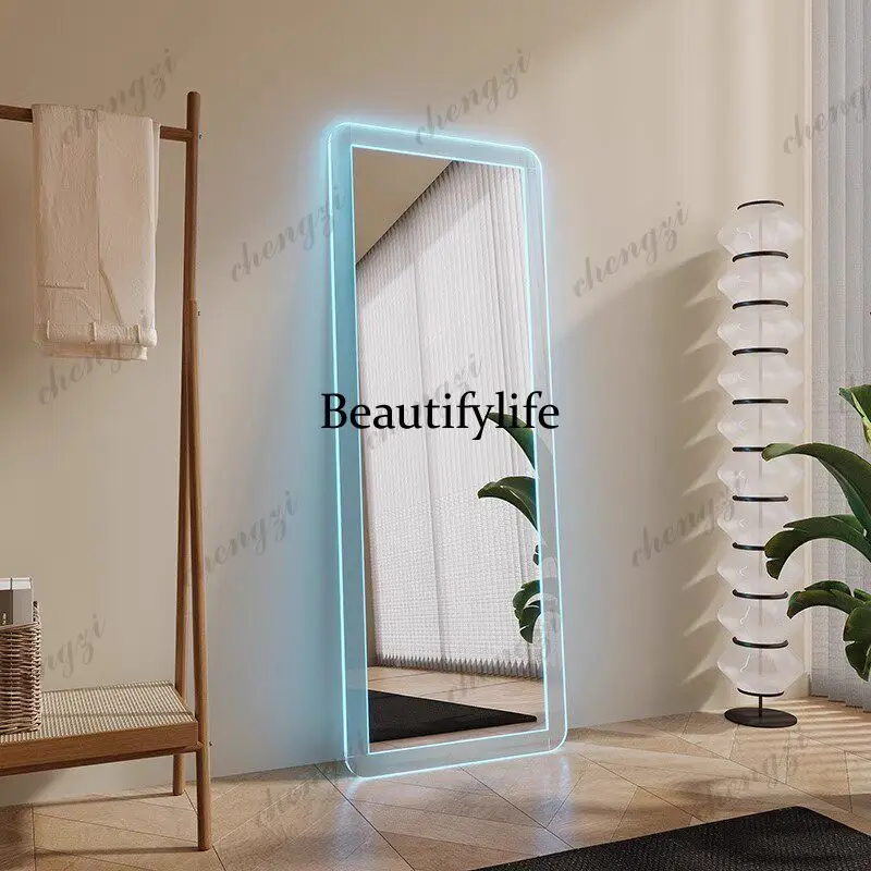 Acrylic full-body mirror, simple floor-to-ceiling fitting mirror for home use