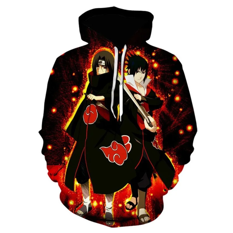 Bandai Naruto 3D-Serie Herren-Hoodie Neu für Herbst/Winter 2026 Anime-Inspiriert Harajuku Y2K Streetwear – Detail 17
