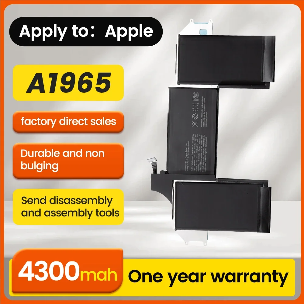 

BNN A1965 020-02455 02459 Laptop Battery for Apple MacBook Air13 2018-2019 A1932,A2179,A2389,A2337,661-11676 EMC3184 MRE82LL/A