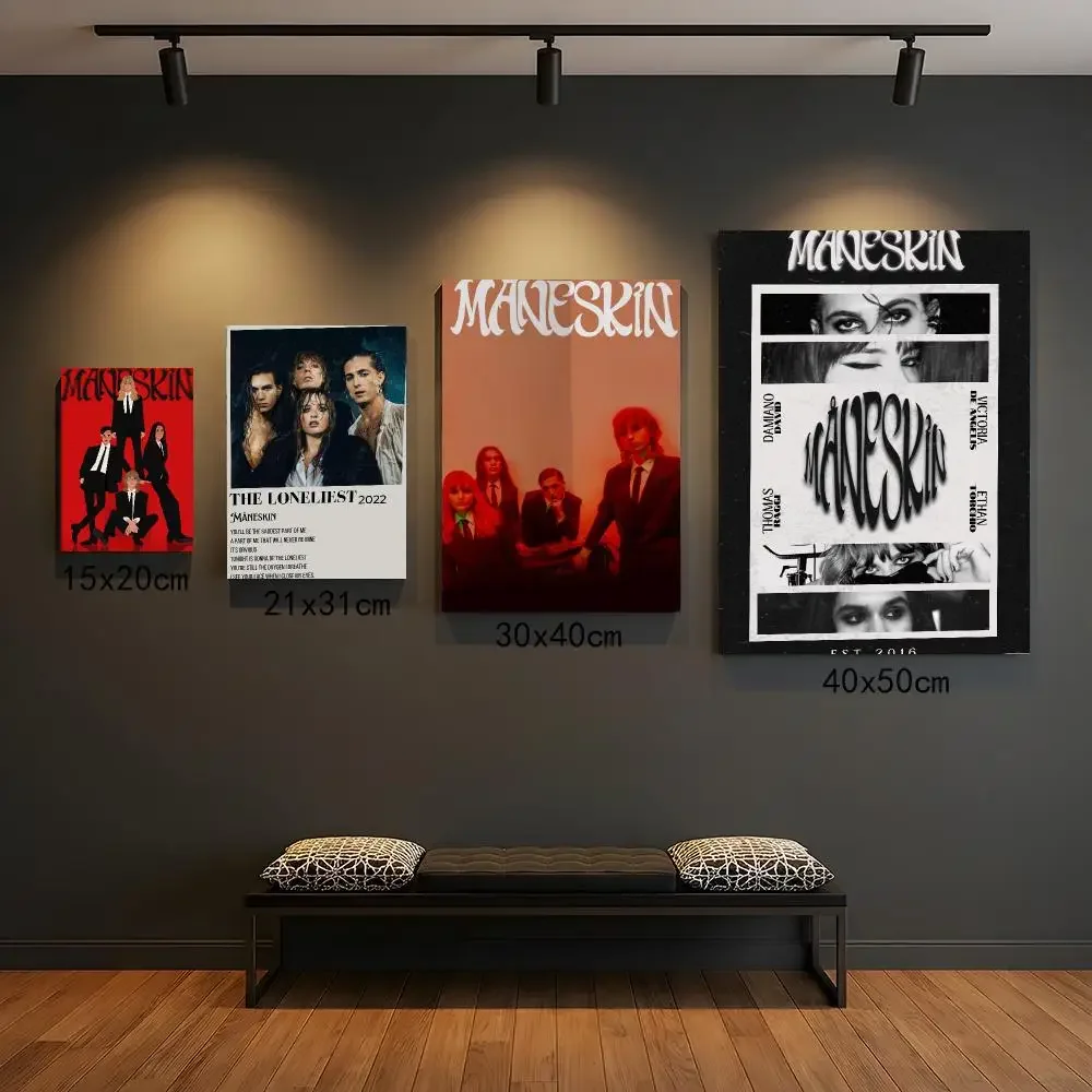 band M-Maneskin-N Painting Calligraphy Elegant Botanical Decor for Living Room Modern Interior Design
