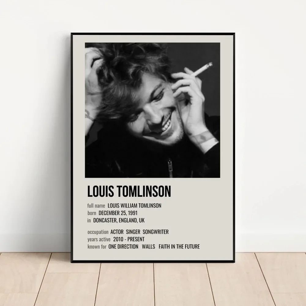 L-Louis Hot Singer Tomlinsons Poster Kraft Club Bar Paper Vintage Poster Wall Art Painting Bedroom Study Stickers