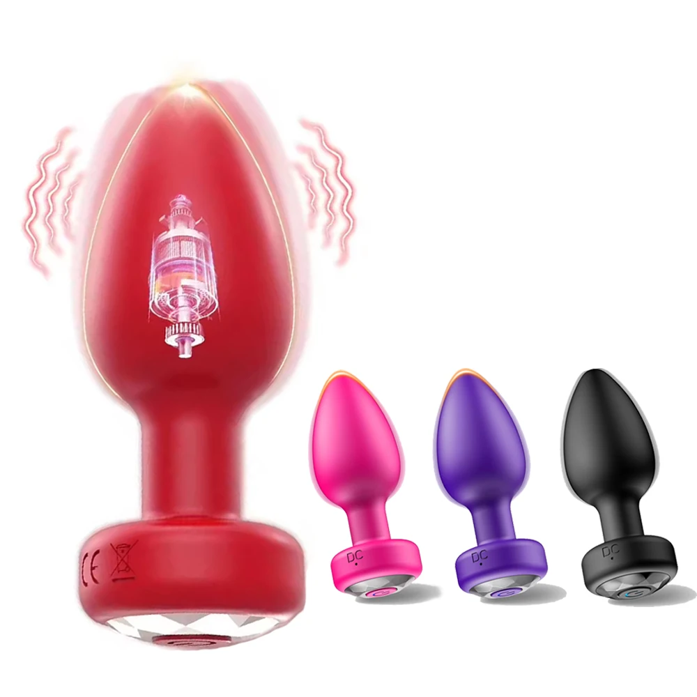 Anal Toys Adult Sex Toys and Games Prostate Massager with 10 Vibration Modes Remote Control  APP Mode Adult Silicone anal Plug