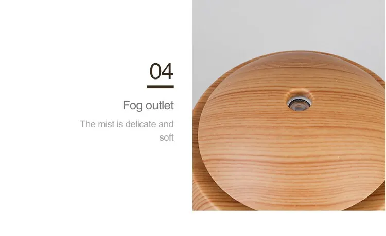 Humidifier Electric Air Aroma Diffuser Wood Ultrasonic Air Humidifier Essential Oil Aromatherapy Cool Mist Maker for Bedroom