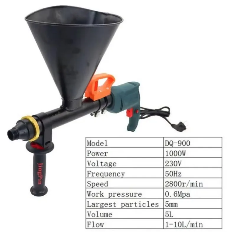 850w 220v Mini Electric Automatic Concrete Cement Mortar Caulking Gun Cement Grouting Machine Injection Pump Grouting Machine