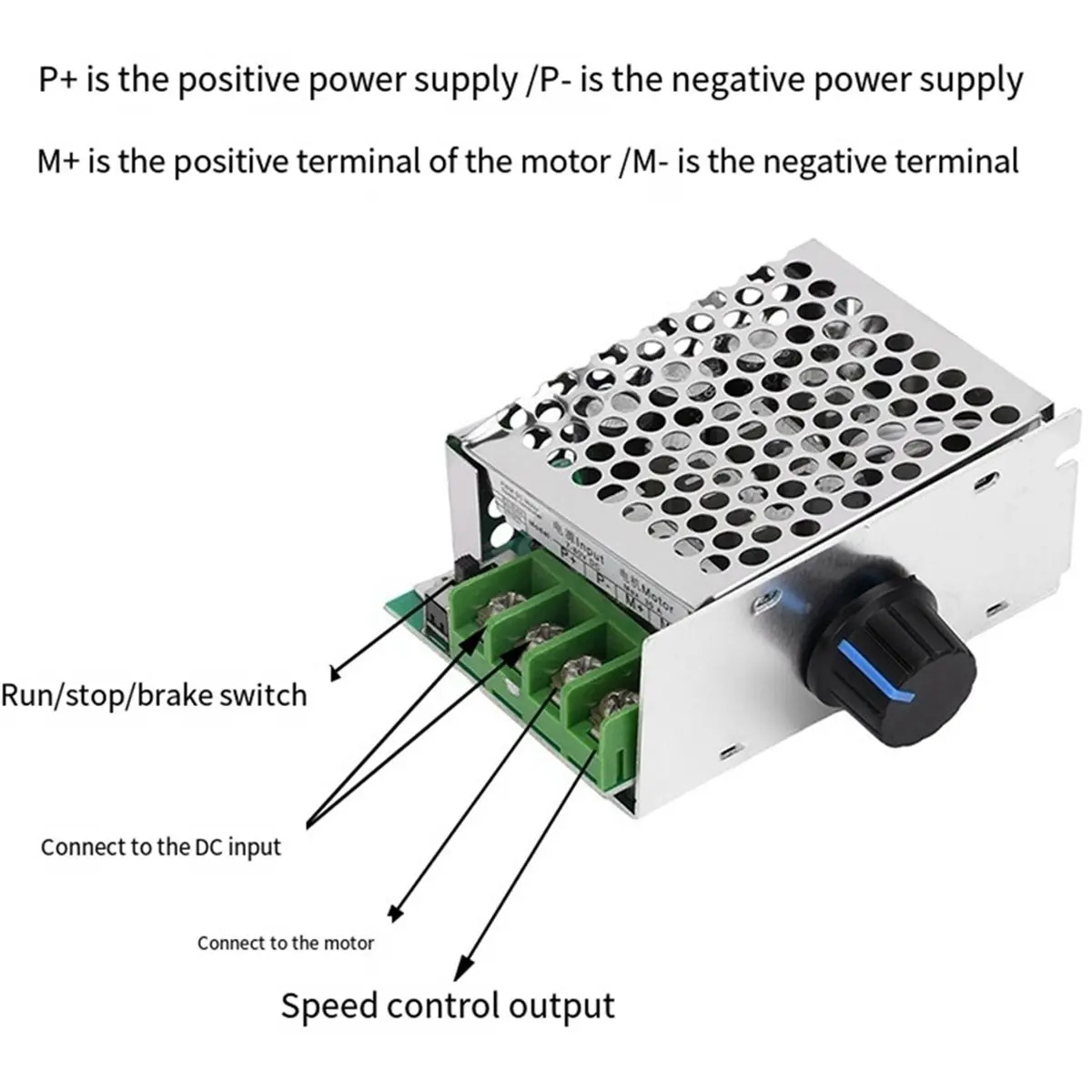 DC Motor Speed Controller PWM Controller DC7-80V 30A Adjustable PWM Motor Speed Regulator 12V 24V 36V 48V 70V