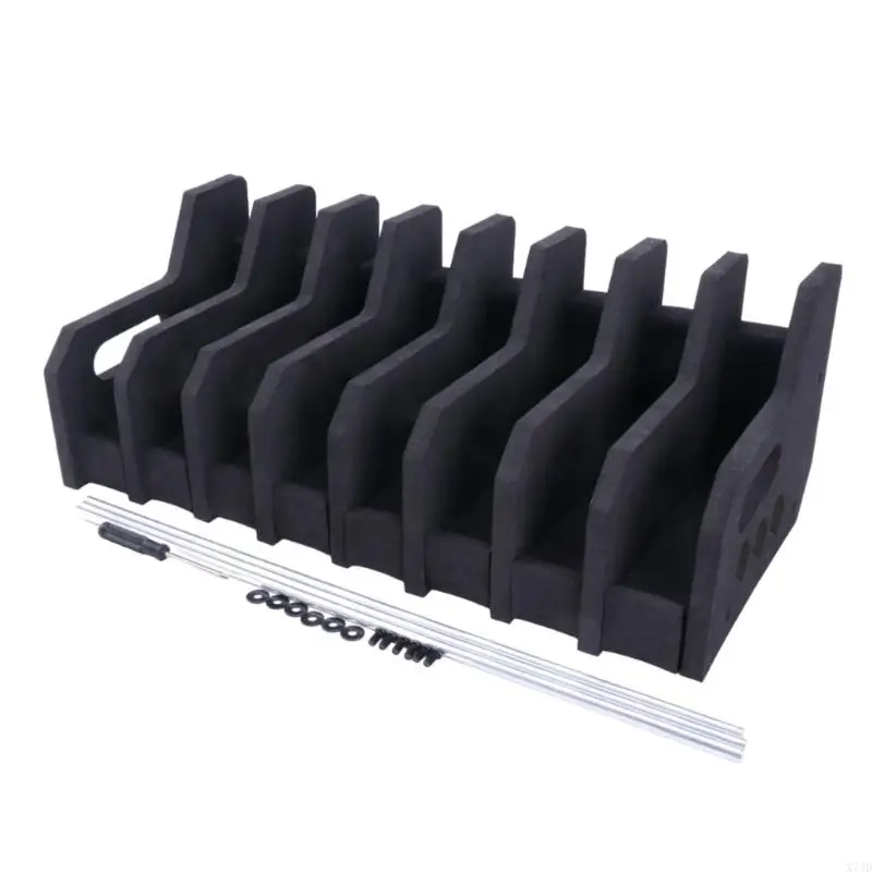 X7JD EVA Foams Handgun Storage Rack 8 Slot Display Stand Handgun Cabinet Organizers