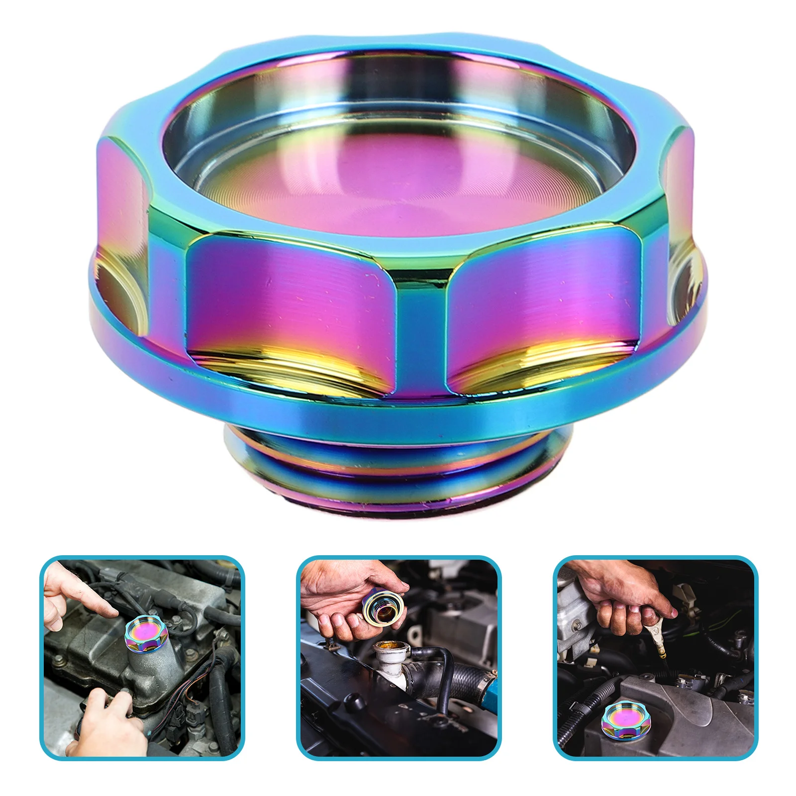 

Precision Aluminum Alloy Fuel Tank Cap Gas Cap Replacement Stylish Durable No Tools Required Automotive Fuel Tank Caps