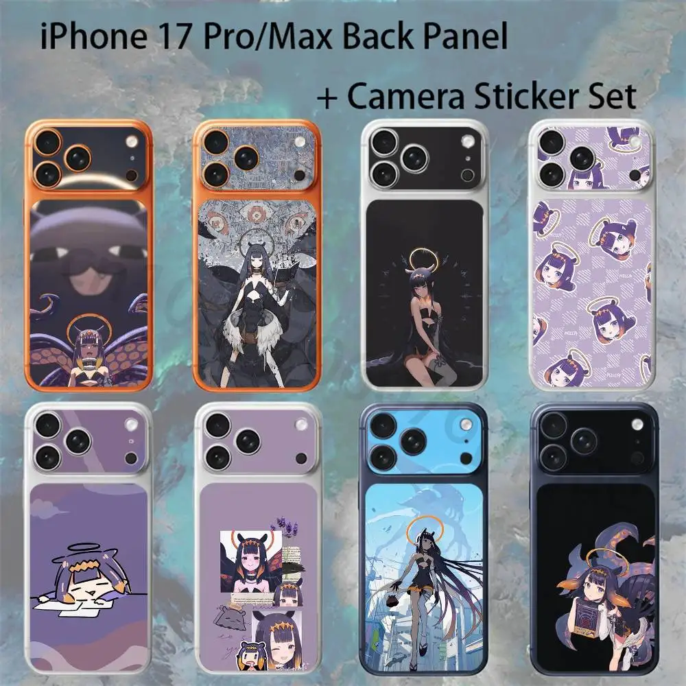 

Singer Ninomae Ina N-Nis For iPhone 17pro/proMax Full body Back Cover Decal Skin Colorful Rear Protective Sticker Film