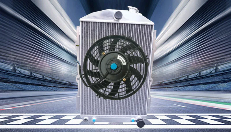 Aluminum Radiator + Fan FOR Chevrolet CHEVY HOT / STREET ROD 350 5.7L V8 W/Tranny Cooler 1938 Auto 38