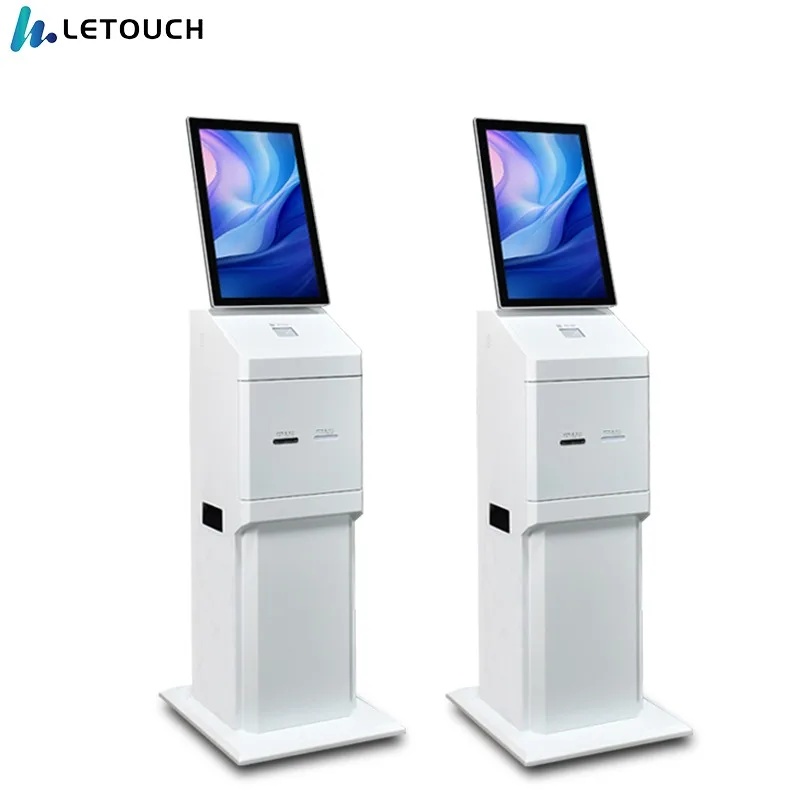 Self-Service Library Card Dispensing Kiosk Touch Screen Indoor Payment Machine SDK Function