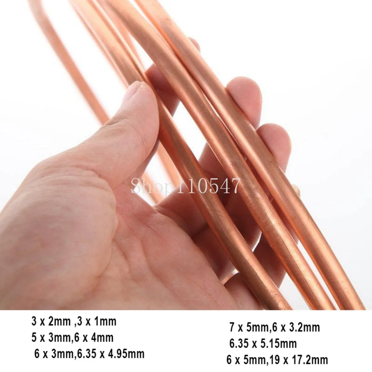 1M-5M OD1.6-19mm Soft Coil Copper Tube T2 Red Copper Tubing Airs Conditioning Refrigeration Capillary Wire Pipes 2/3/4/6/8/10/12