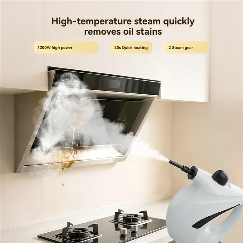 B25B Pressurized Steam Cleaner For Home Portable Handheld High Temperature Steam For Couch Clothes Car Seats Kitchen