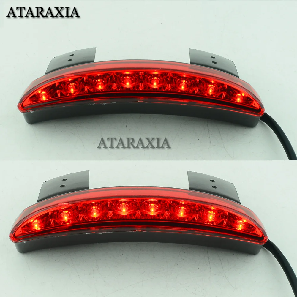 Motorcycle Tail Light Lamps Motor Cafe Racer Rear Fender Edge Brake Taillight For Harley Touring Sportster XL 883 1200