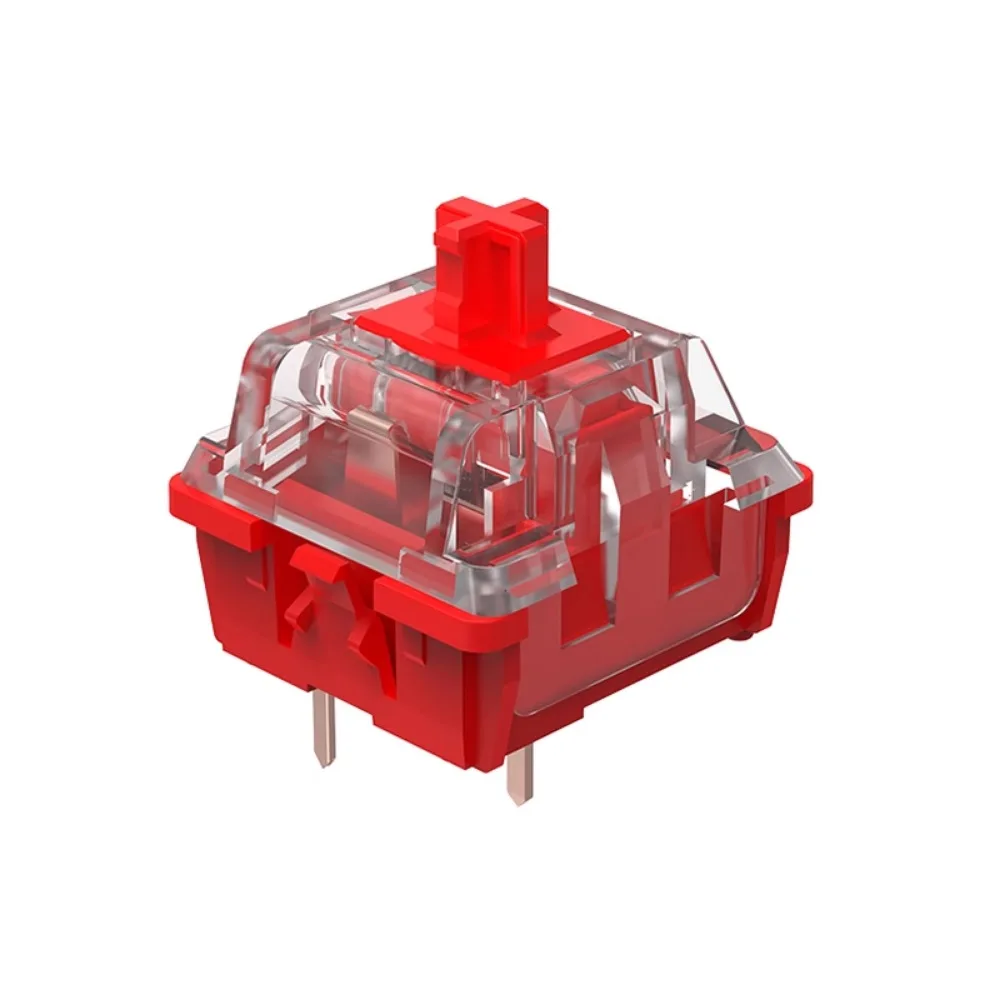 TeamWolf CIY Linear Switch 42gf Evolutionary Red Switch Lubricated 4mm Total Stroke 3 Pin Custom Shaft for Mechanical Keyboard