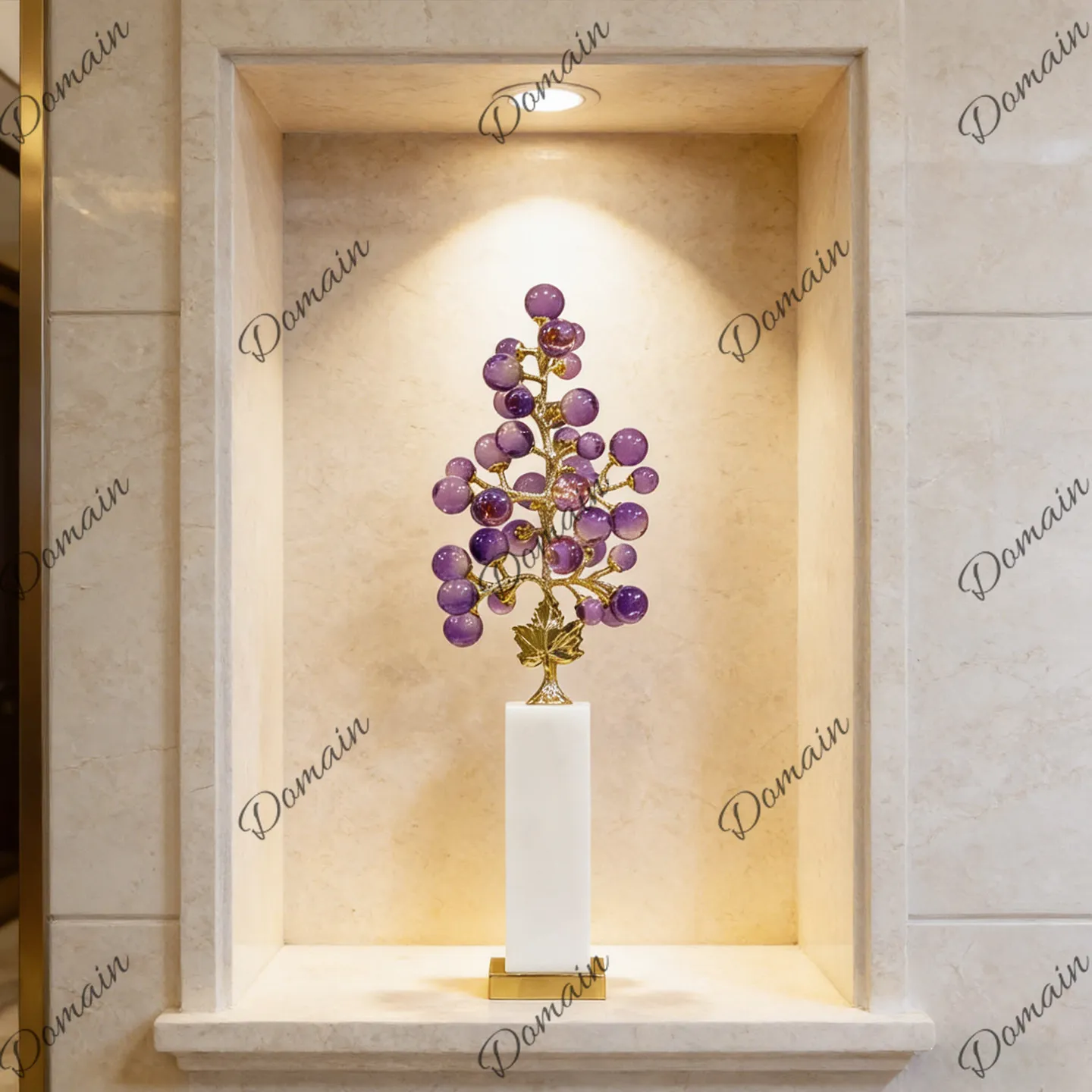 Modern creative purple grape desktop small ornament, living room porch TV cabinet decoration, new home opening gifts
