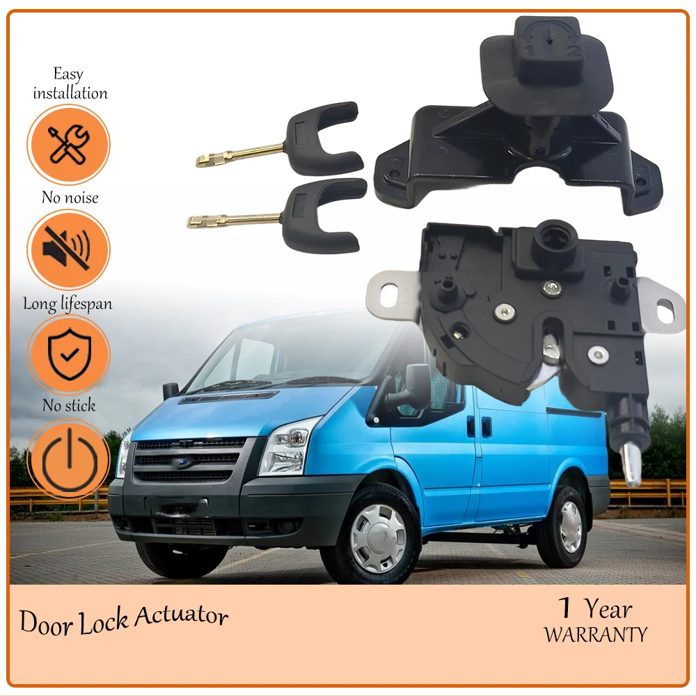

Bonnet Tailgate Lock Kit, suits Ford Transit MK7 2006-2013, paired with 2 matching keys as integrated combo set for direct