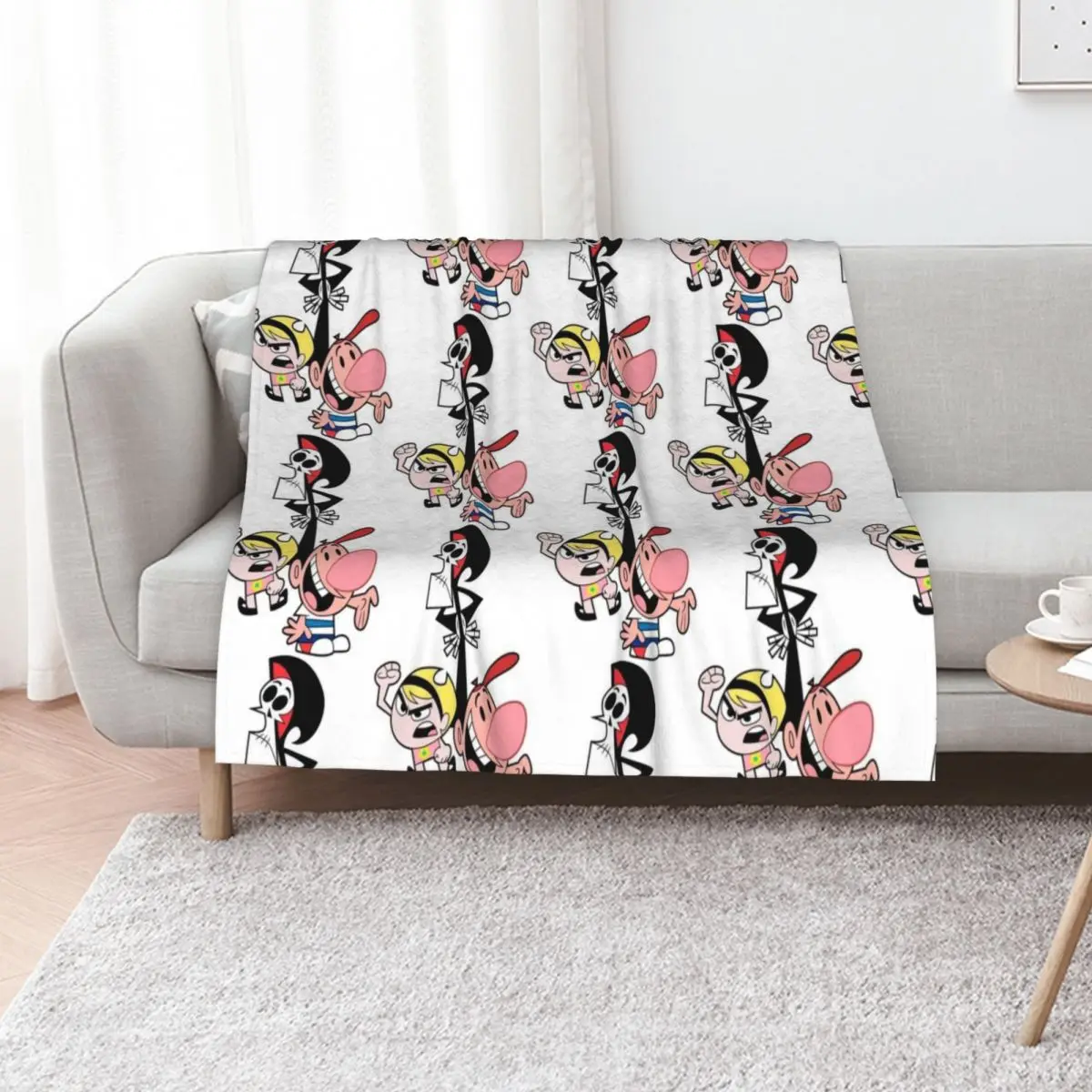 the ghoulish adventures of b and m Throw Blanket Hairys christmas decoration Furry Hairy Cute Blankets