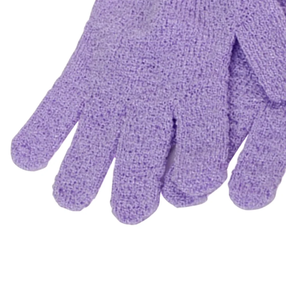 

Pair Exfoliating Bath Gloves Random Color Acrylic Fiber Shower Gloves Remove Dead Skin Smooth Skin Stimulate Blood Circulation