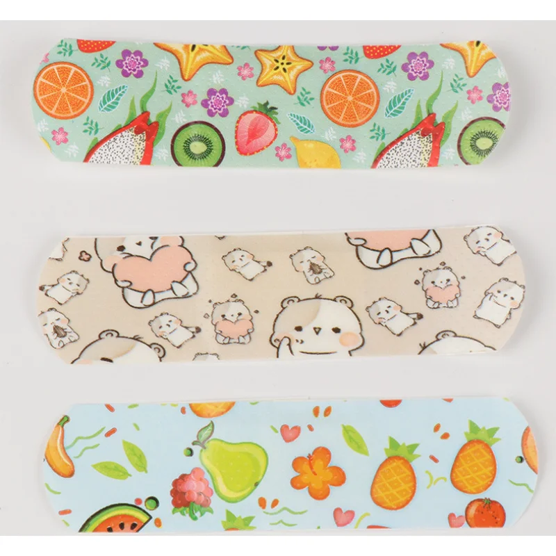 100pcs Cute Kawaii Wound Curitas Self Adhesive Bandage Breathable Water Resistant Bandages Bandaids Plasters for Kids