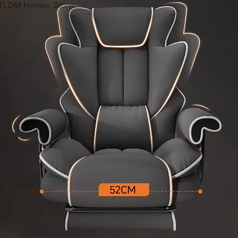 Nordic exclusivo cadeira de escritório rodas simplicidade almofada de látex cinza cadeira de jogos high-end preguiçoso fauteuil de bureau móveis para casa