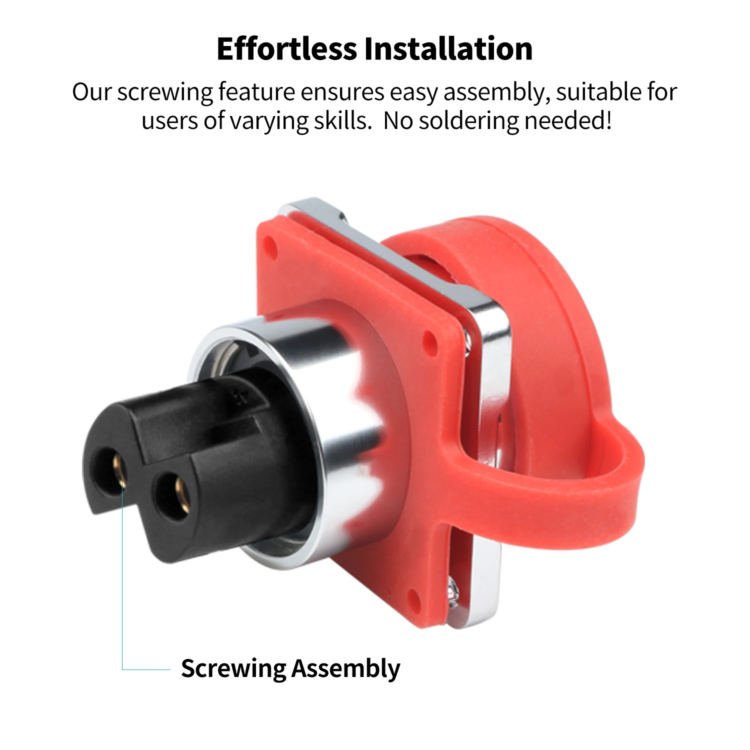 CNLINKO LP24 Waterproof Circular Heavy Duty Connector 2/3Pin 25A Quick Screw Lock, Male/Female for Industrial Power & Outdoor