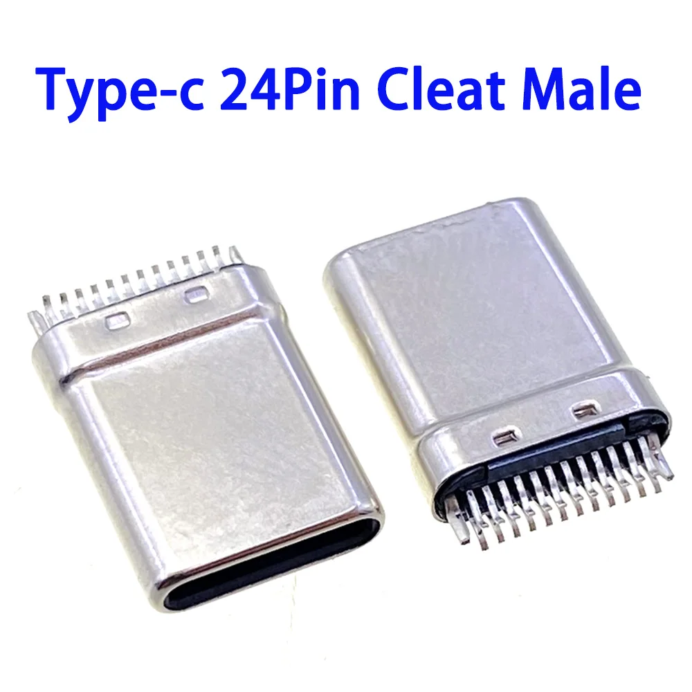 10pcs USB 3.1 Type-C Connector 4 5 6 Pin Female Jack Socket Adapter to Solder Wire 4pin 5pin 24 Pin Male Plug Support PCB Board